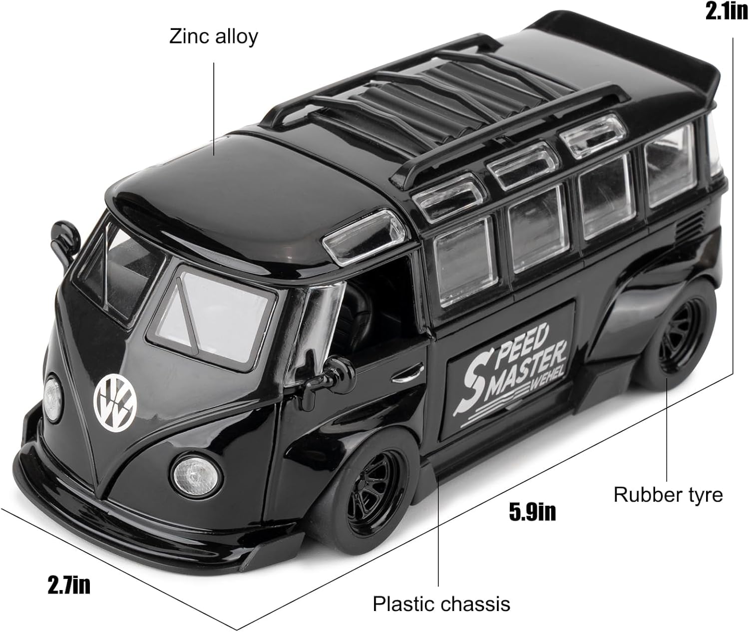 Sevriza 1/32 Volkswagen Bus Transporter Model Car with Surfboards